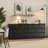 Dejesus 47.2" W 7-Drawer Double Dresser with Waveform Fluted Panels-797886614