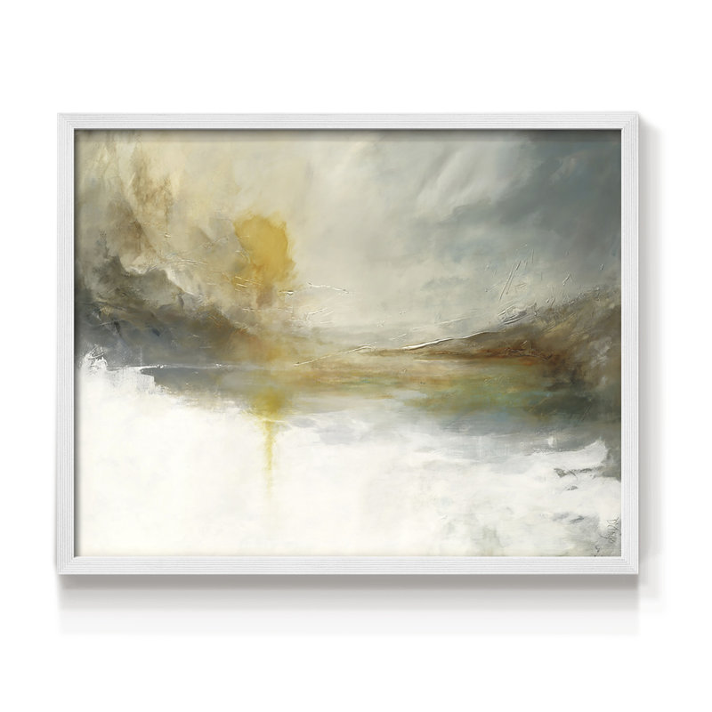 Emerging -Framed Print - Restickable, 8" H x 10" W, White