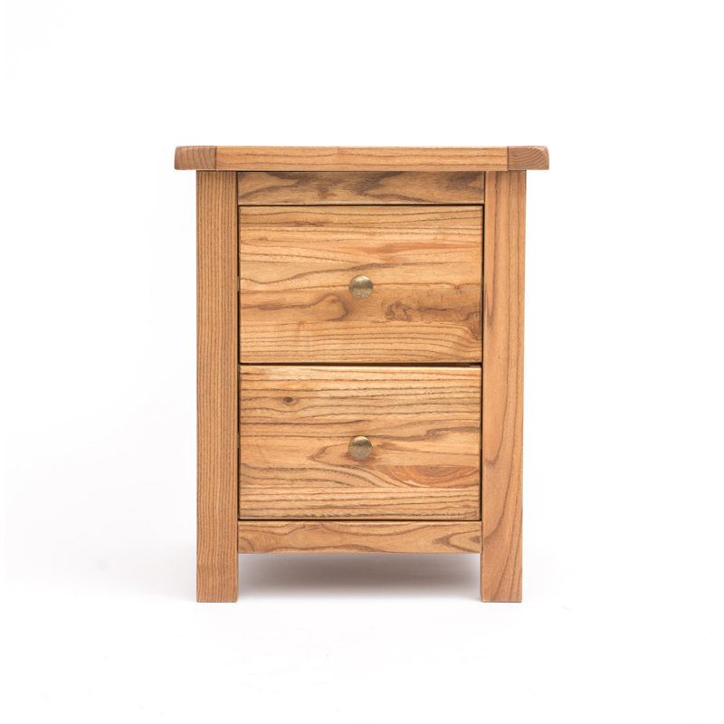 Conley 45cm W Plywood / Laminate Board Bedside Table, Light Brown