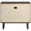 Table de chevet 2 tiroirs brun chaud