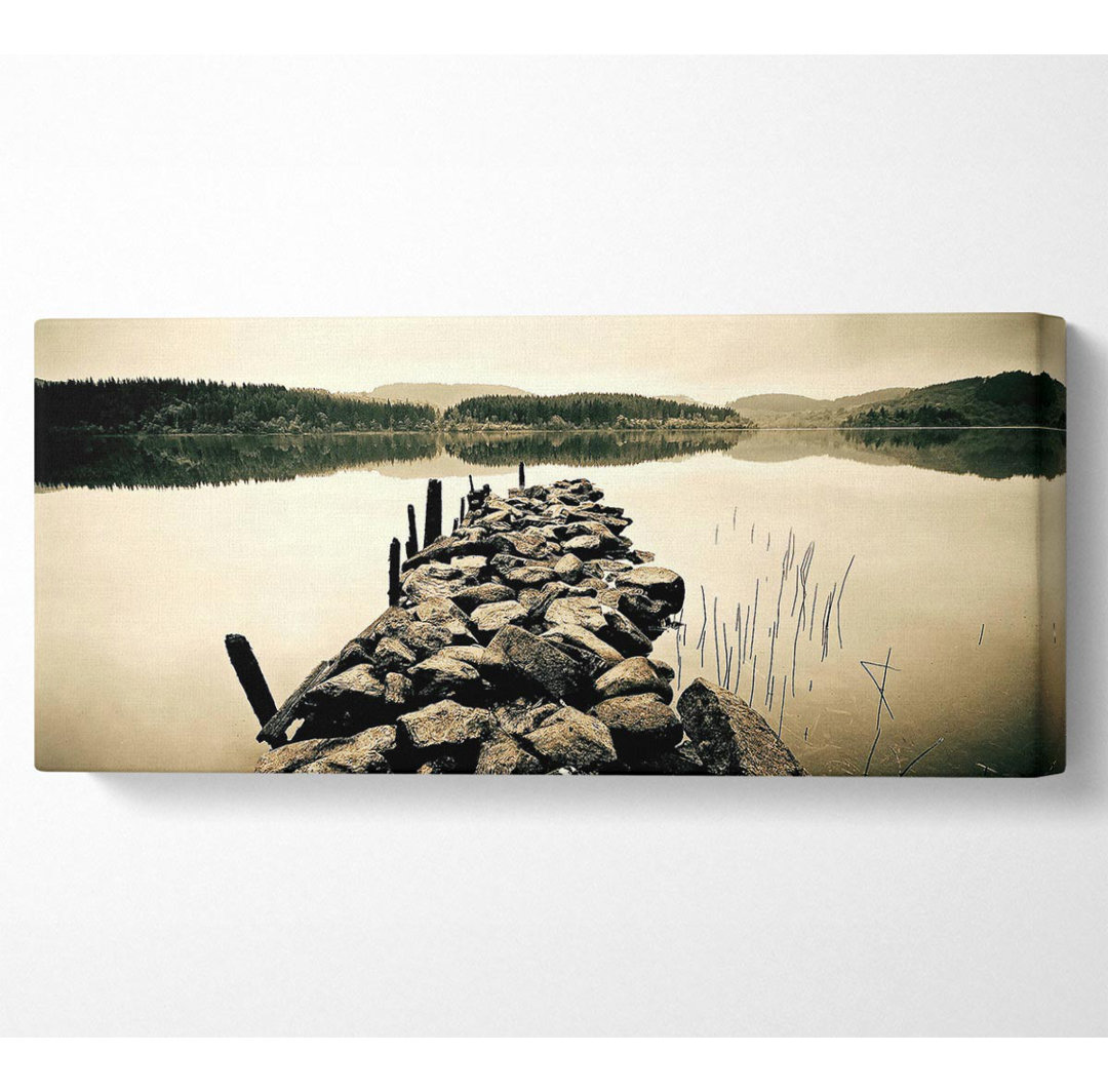 Rock Dock - Panorama-Kunstdrucke auf Leinwand - Wrapped Canvas