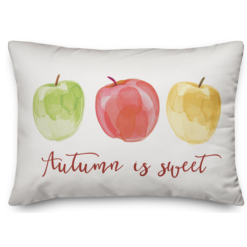  Housse de coussin lombaire Autumn Is Sweet Apples