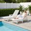 Chaise longue en Hdpe toutes saisons