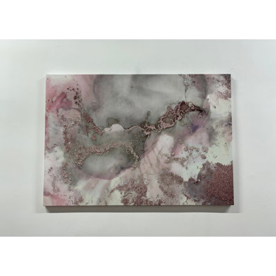 Stunning Marble Abstract Modern Canvas Art Featuring Alcohol Ink Techniques For A Unique Artistic Look