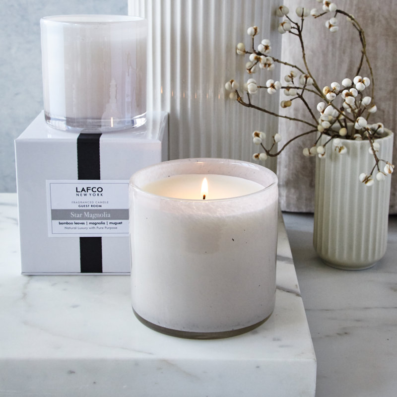 Star Magnolia Scented Jar Candle, 4" H x 4" W x 4" D