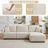 Multi-module combination L-shaped sofa-2030596706
