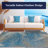 Waddington Floral Palms Ocean Blue Indoor Outdoor Runner Rug-748626963