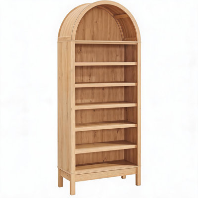 Bibliothèque 70 pouces à 8 niveaux avec tablettes réglables pour le couloir du salon