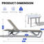 Outdoor Patio Chaise Lounge-319293667