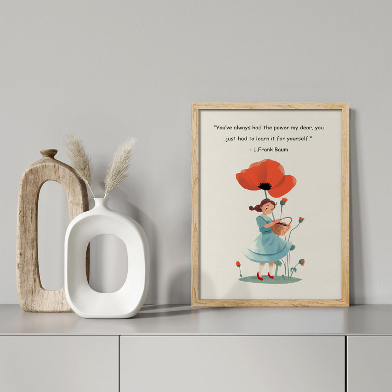 "Citation de beauté pour enfants" sur papier, Naturel, H 16 po x l 12 po
