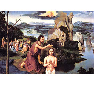 Baptême du christ-impression d’art graphique