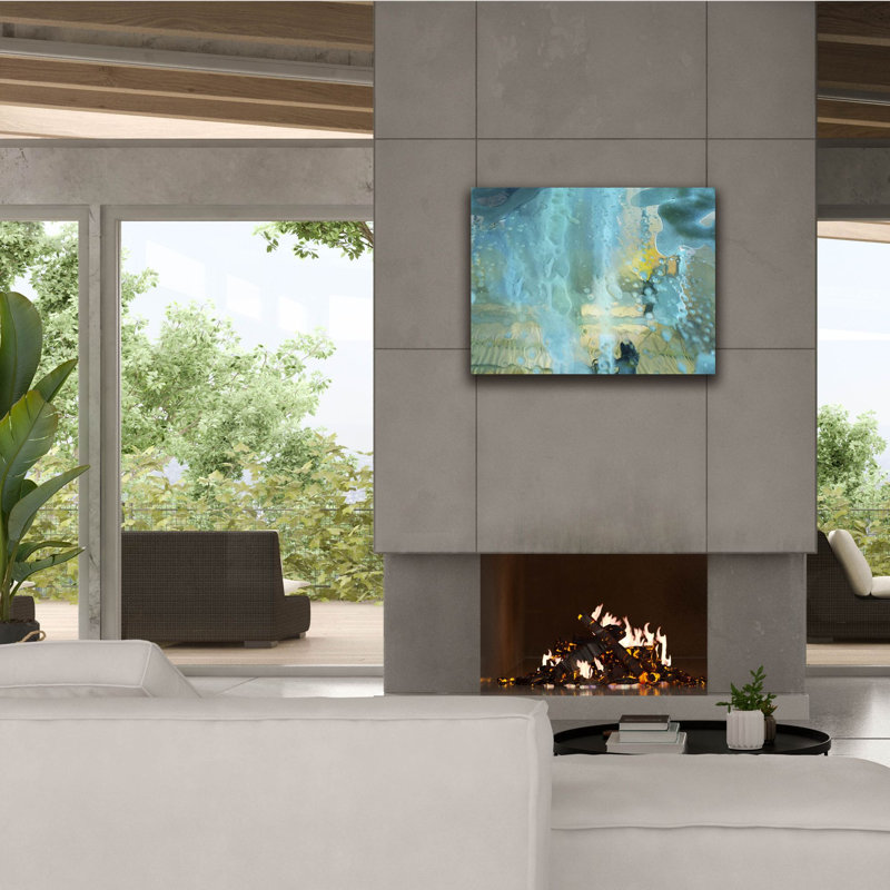  «Bucolique Structure 3» par Carol Young, art mural sur toile, 34 po x 26 po, H 26 po x l 34 po
