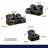 Ensemble de fauteuil inclinable 3 pièces avec lumière DEL Maceson