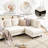 95" Upholstered L Shaped Sofa Modern Sectional-926521335
