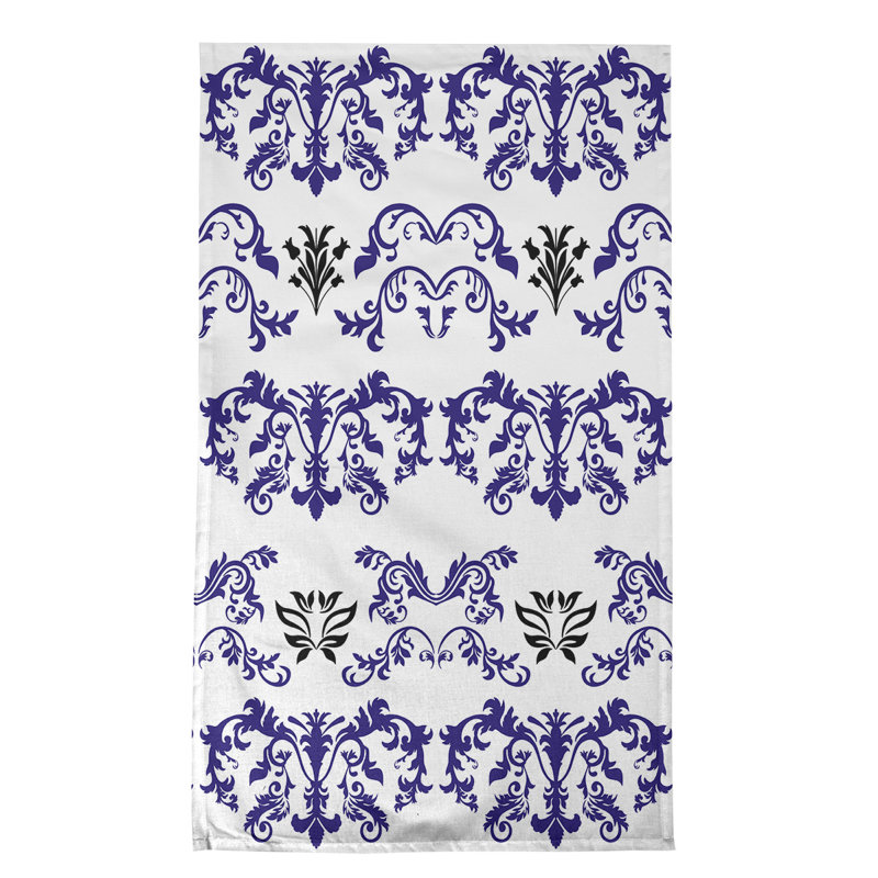 Torchon Baltimore Football, Mauve / blanc / noir