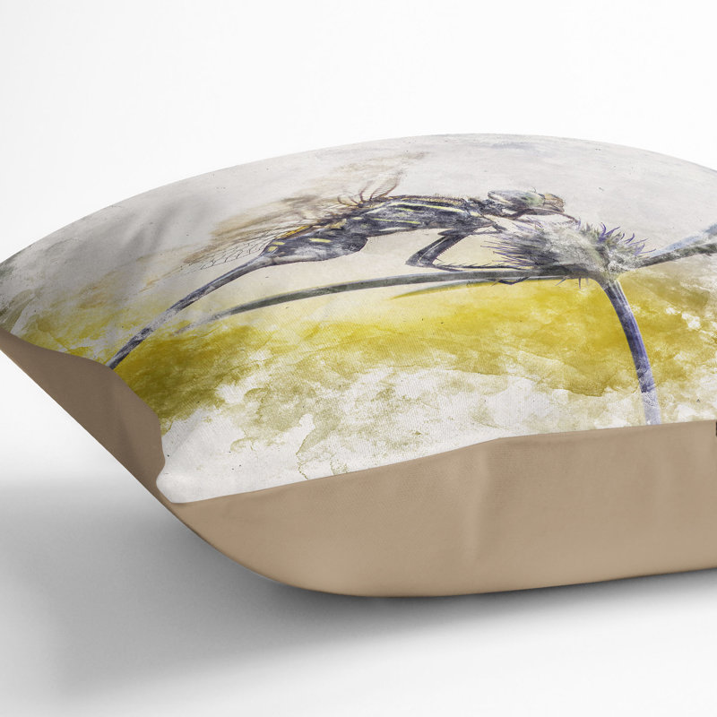 Square Throw Cushion, 55cm H x 55cm W x 20cm D, Stone