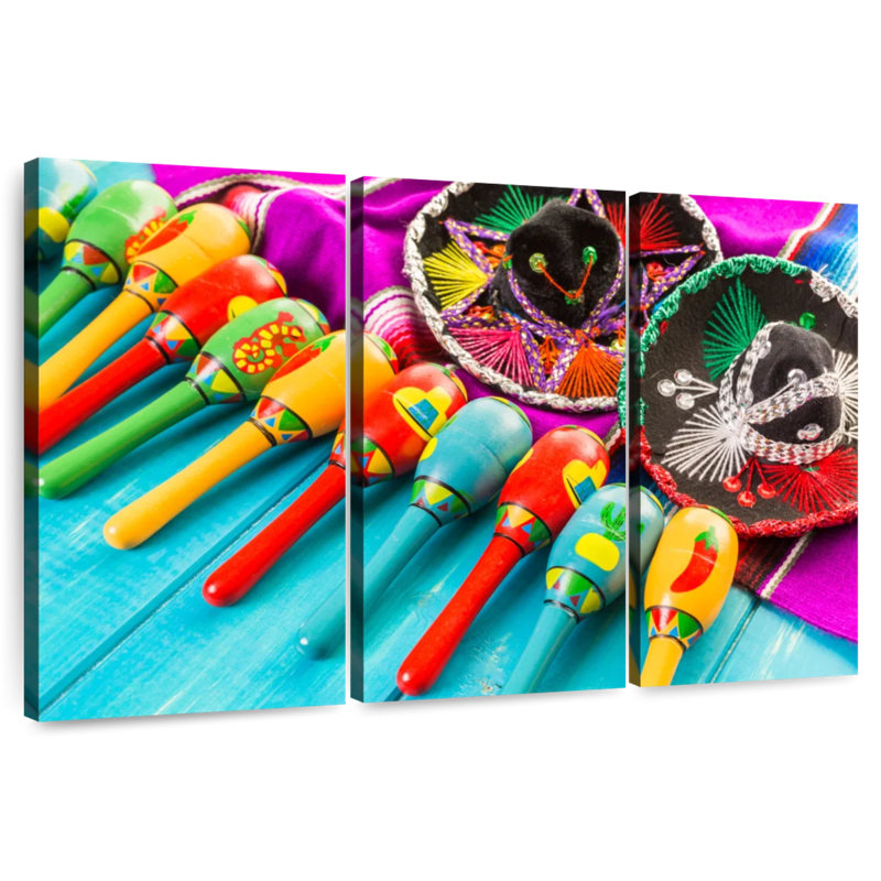Maracas de la fête mexicaine Lelend, H 36 po x l 57 po
