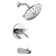 Compel Thermostatic Tub and Shower Faucet with Valve and Multichoice Universal Valve