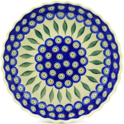 Plat à tarte cannelé polmedia peacock