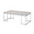 Rectangular Coffee Table With Metal Sled Base