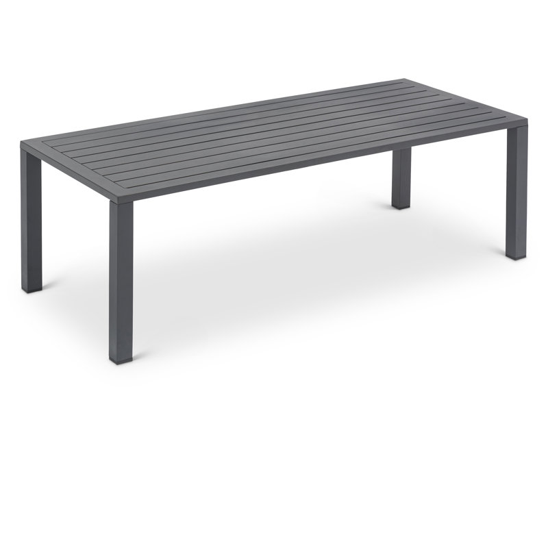 Table basse Rossville, Gris foncé