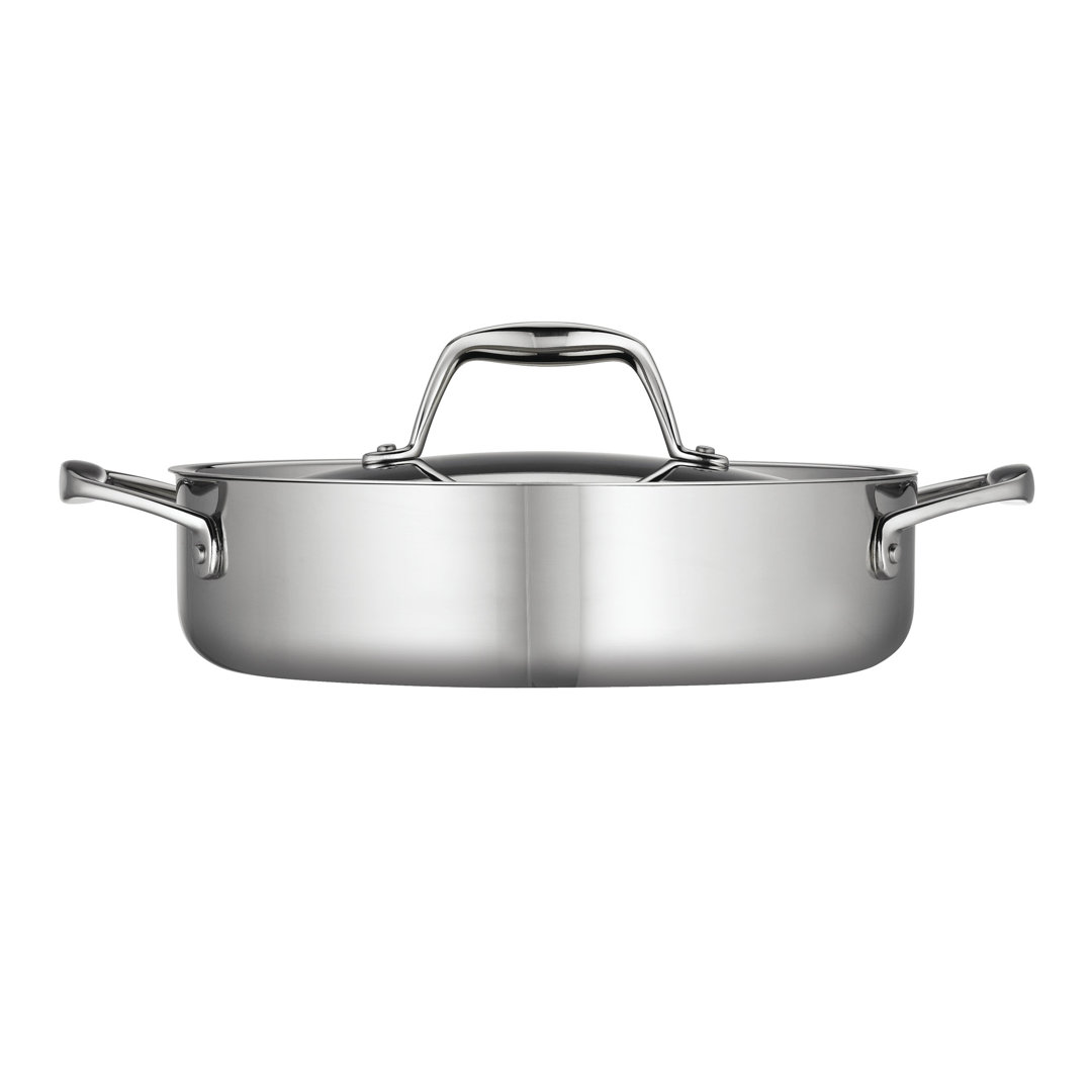 Tramontina Signature Tri-Ply Clad Stainless Steel Round Braiser with Lid Tramontina 