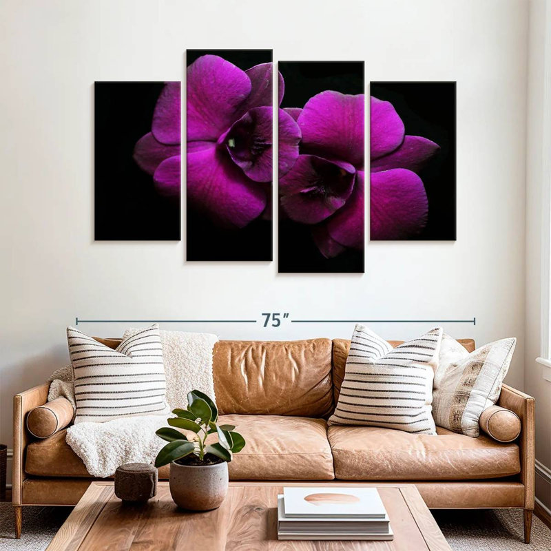 Harnek Thai Orchid, 42" H x 68" W