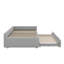 Lit de jour double rembourré en L avec lit gigogne escamotable double-30893133