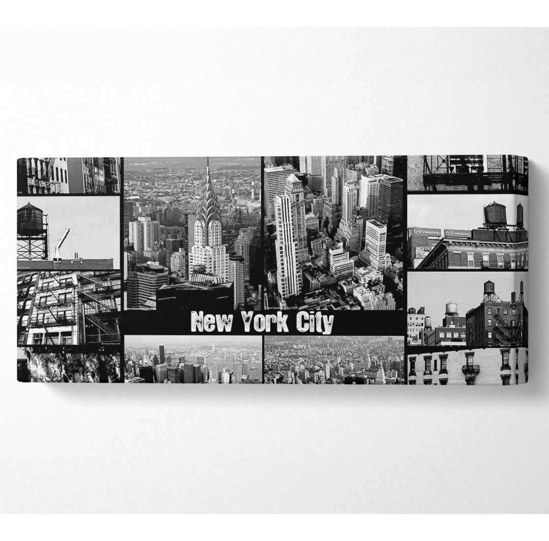 Kunstdruck New York City Collage auf Leinwand