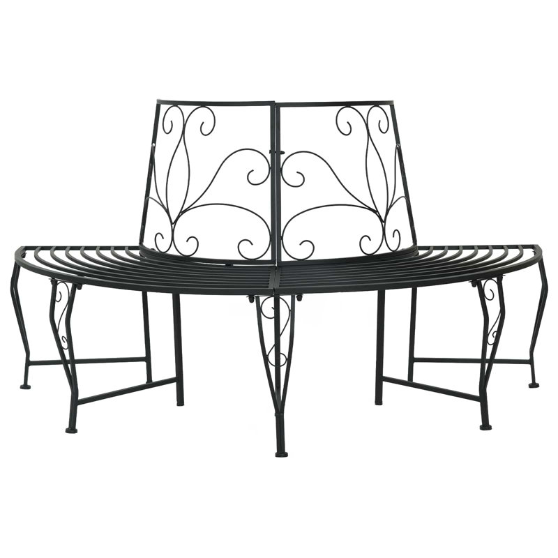 Outdoor Bench, Black