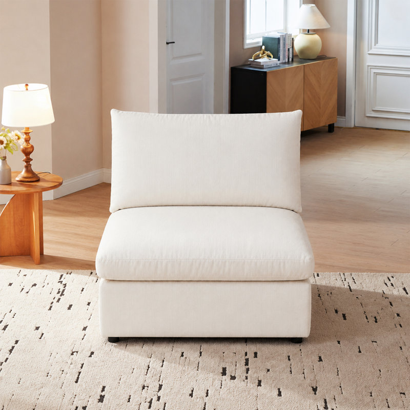Siège moderne sans accoudoirs pour canapé modulaire