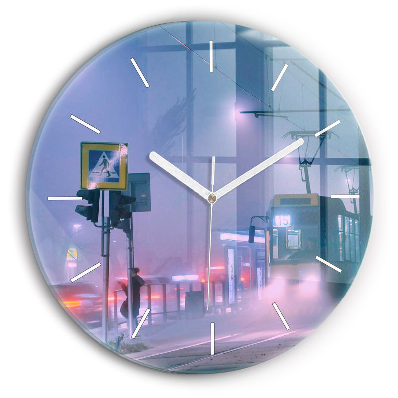Glass Wall Clock
