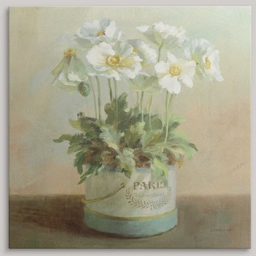 « danhui nai », reproduction d’impression Tres Chic Poppies, H 35 po x l 35 po x P 1,5 po, Toile