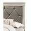 Lit contemporain beige en bois massif avec tête de lit capitonnée à motif crocodile-118042311-118042307