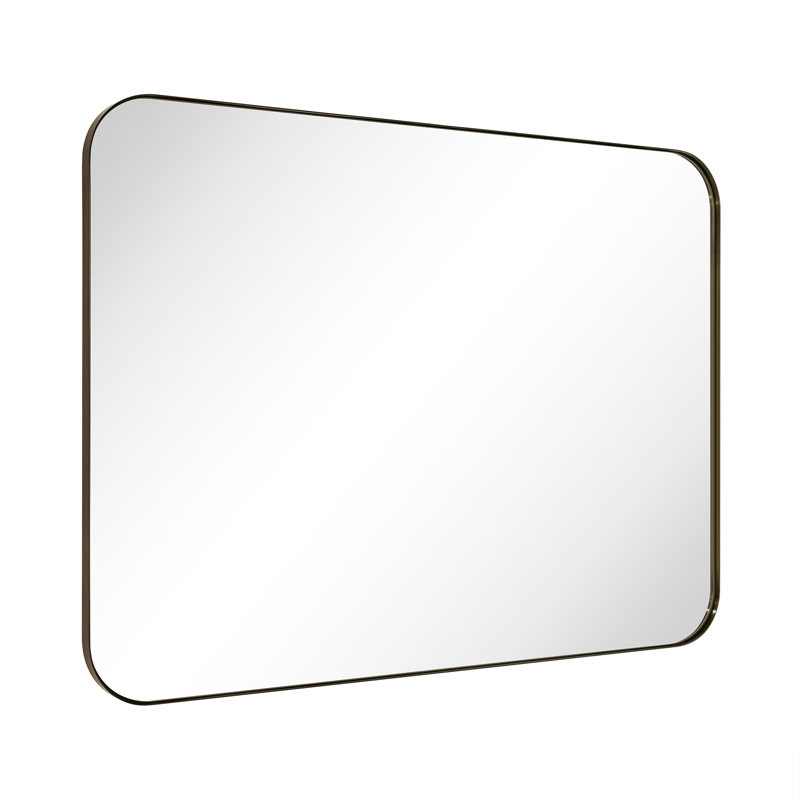 Miroir mural Josilyn, 48 po x 36 po, Bronze frotté à l'huile