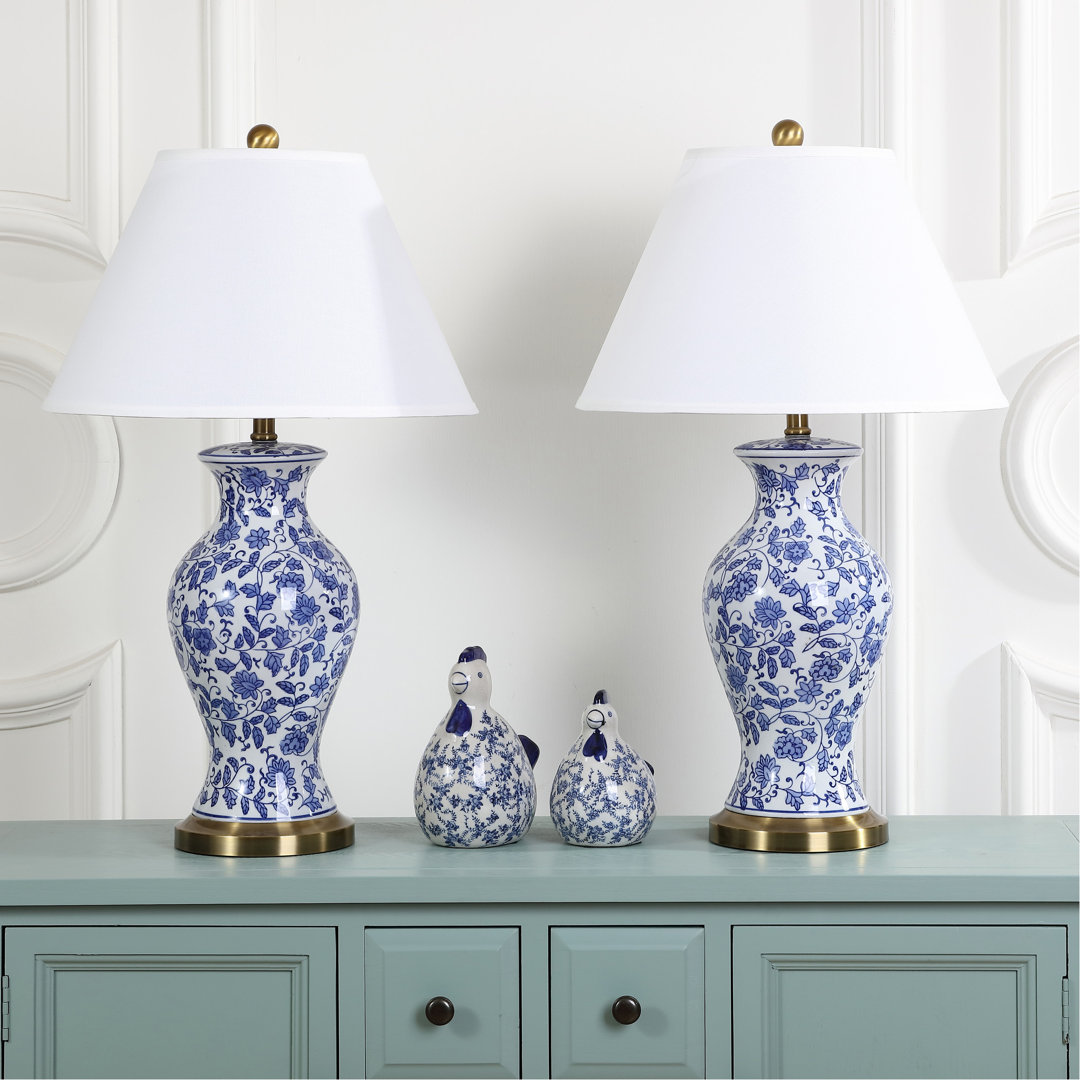 Amelie Ceramic Table Lamp (Set of 2) Charlton Home®