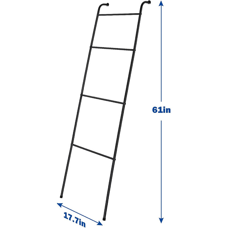 5 ft Blanket Ladder, Black
