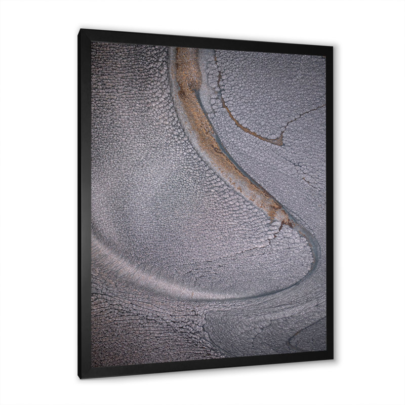 «Dramatic Grey», reproduction d'art sur toile moderne, Cadre noir, H 20 po x l 12 po x P 1 po