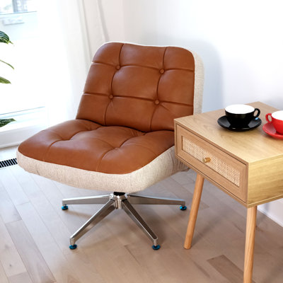 Fauteuil d'appoint pivotant, méridienne rembourrée multifonctionnelle