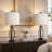 Ania 24.6” Modern Glam Metal 3-Way Dimmable Table Lamp Set with USB Type-C Ports and White Shade-132422026-131530246