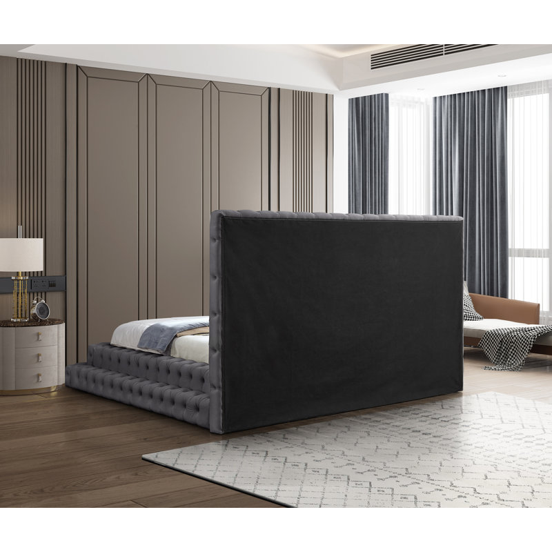 Dymphia Revel Velvet Bed