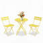 3-Piece Folding Patio Bistro Set for 2, Rust-Resistant Steel Outdoor Table and Chairs for Balcony, Garden or Porch-2067002602