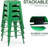 Metal Bar Stools Set of 4, Counter Height Bar Stools 24 Inches Industrial Bar Chairs Patio Stool Indoor-Outdoor Counter Height Stools with Square Seat-688609748-689061649