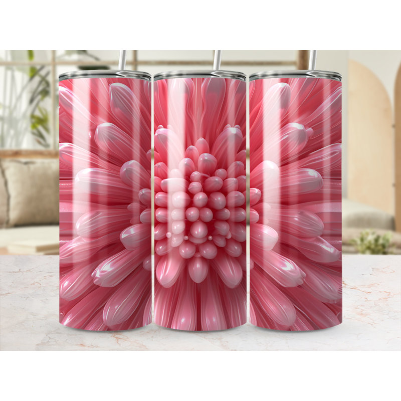 Choose Handmade Tumblers 591ml Vacuum Insulated Stainless Steel (18/8) Travel Tumbler with Straw