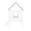Lit simple en bois pour lit simple - deux fenêtres latérales pour un sommeil confortable et sain