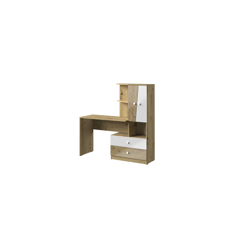Nantes Writing Desk, White high gloss