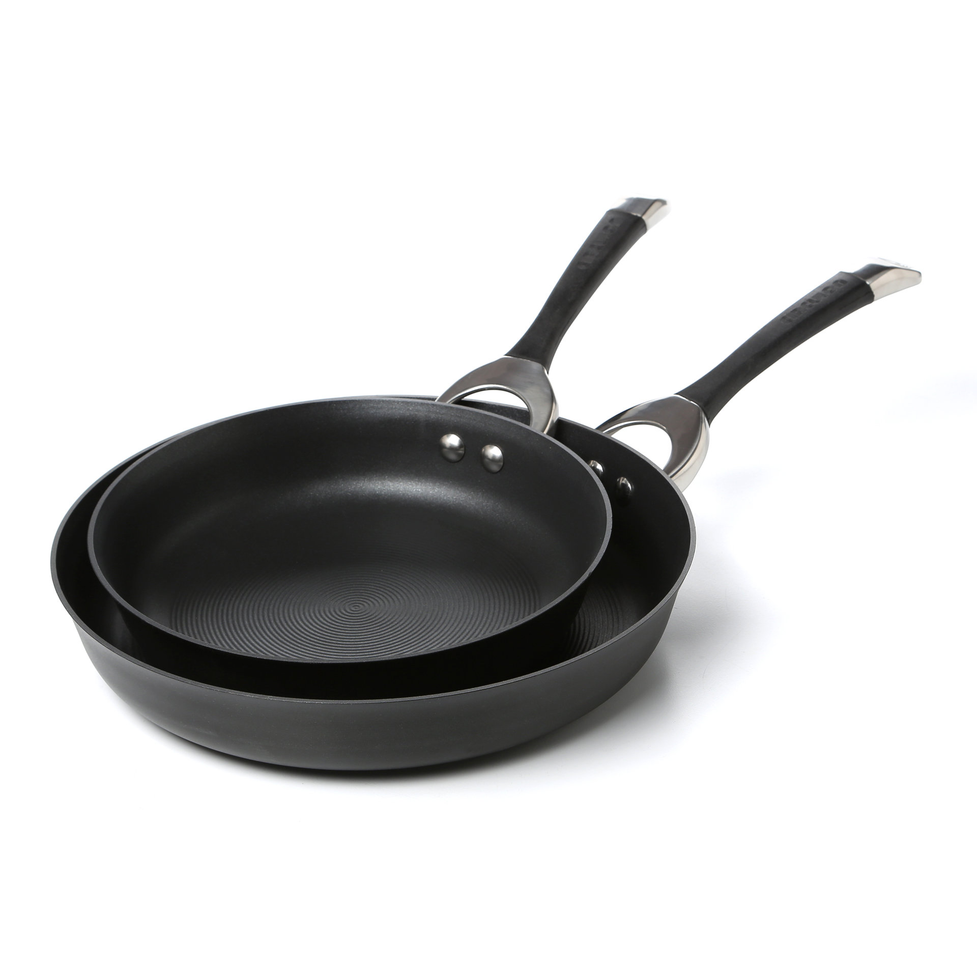 Circulon Symmetry Hard Anodized Nonstick Induction Frying Pans Skillet Set 10 Inch And 12