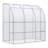 Outsunny 7' X 4' X 7' Outdoor Lean To Greenhouse, Walk-In Green House Plant Nursery With Roll-Up Window, PE Cover