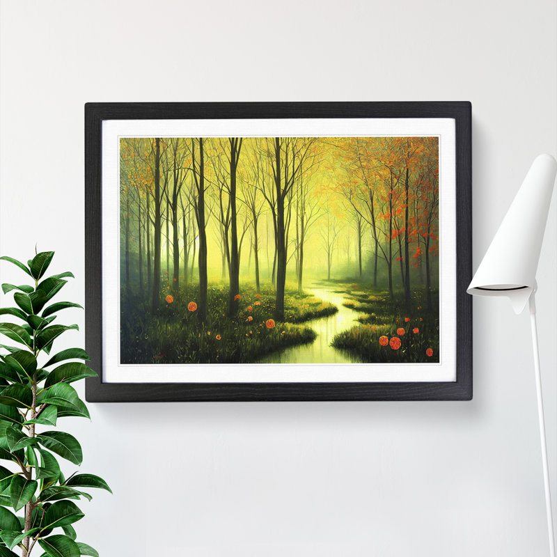 Spring Forest Flowers Vol.4 - Framed Print, Black Framed, 25cm H x 34cm W x 2cm D