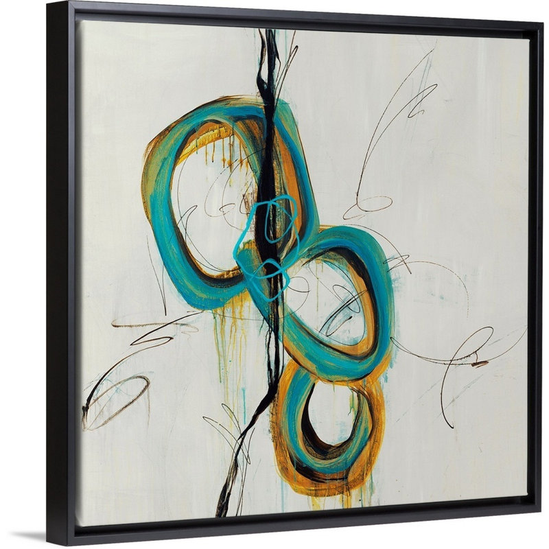 «Hyperbole IV» par Farrell Douglass, reproduction d'art graphique sur toile, Cadre flottant noir